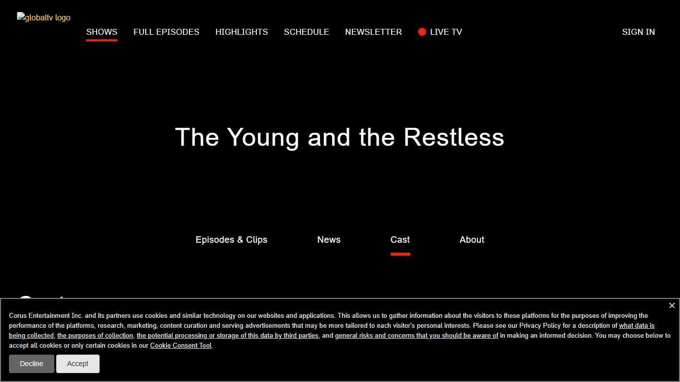 The Young and the Restless Cast - globaltv