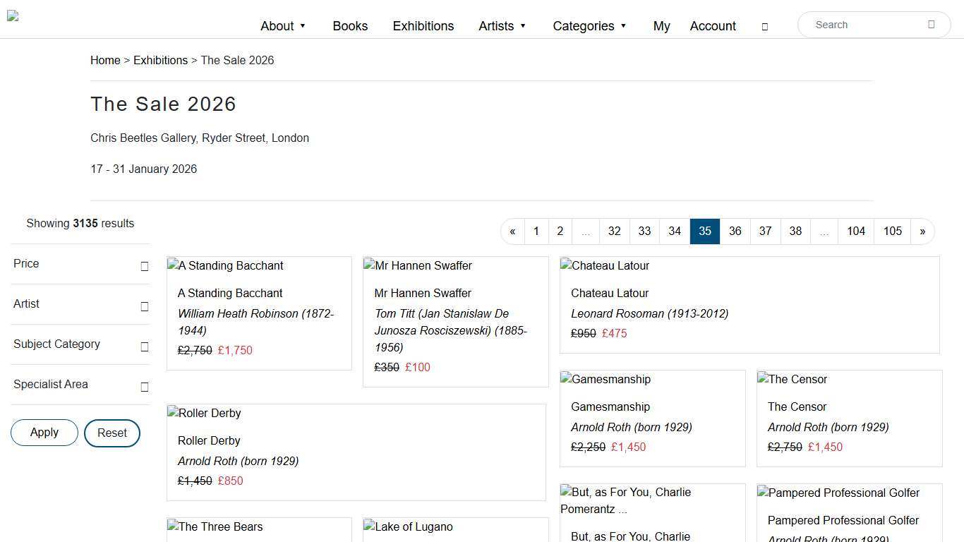 The Sale 2026 (Page 35) Chris Beetles